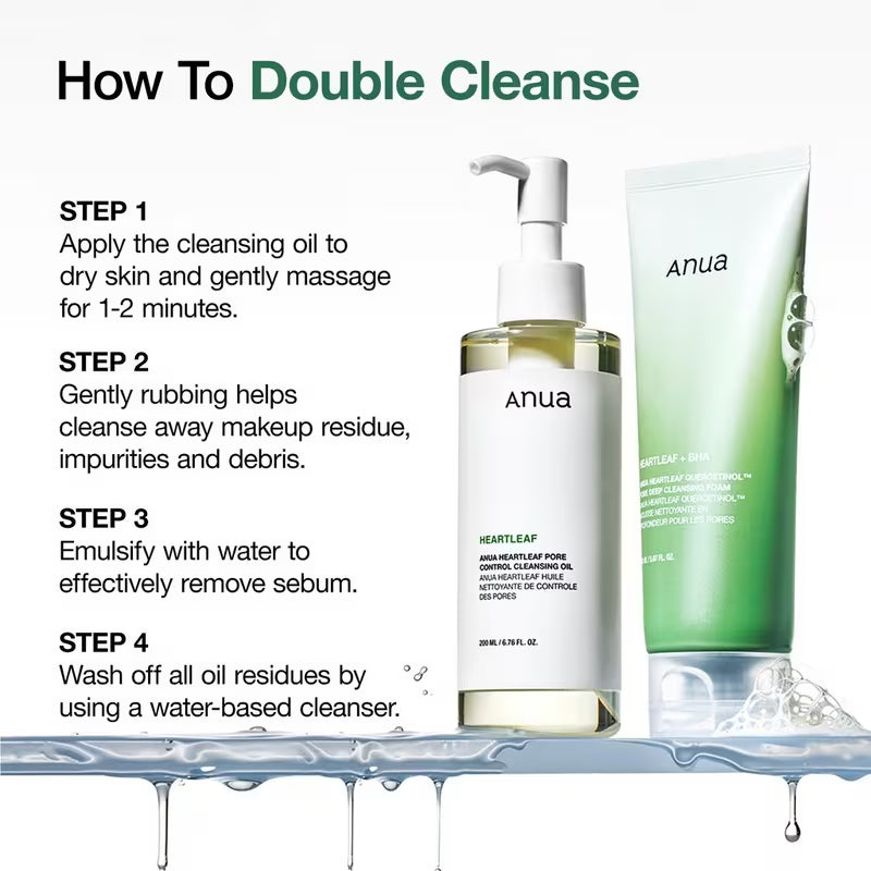 Anua Heartleaf Huile Nettoyante Contrôle des Pores 200 ml