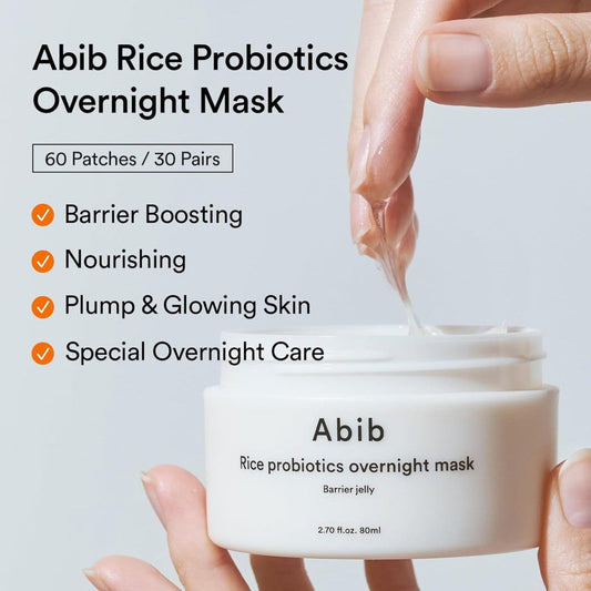 Abib Rice Probiotics Overnight Mask - Barrier Jelly 80ml | Lakinza K - beauty Canada