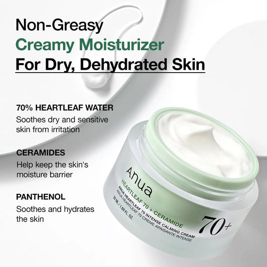 Anua Heartleaf 70% Intense Calming Cream 50ml | Lakinza K - beauty Canada