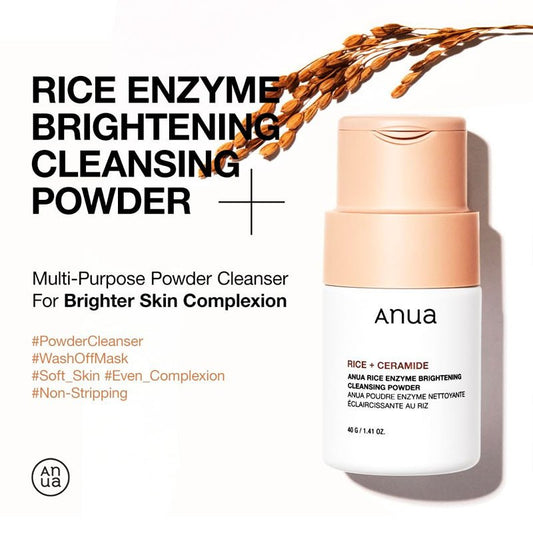 Anua Rice Enzyme Brightening Cleansing Powder 40g Korean Skincare