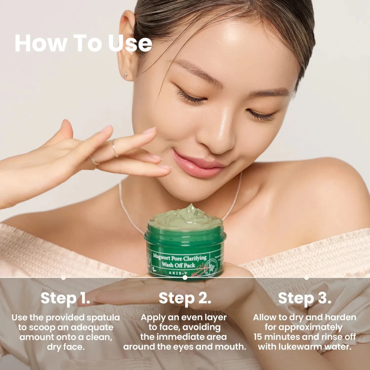 Axis - y Mugwort Pore Clarifying Wash Off Pack 100ml | Lakinza K - beauty Canada