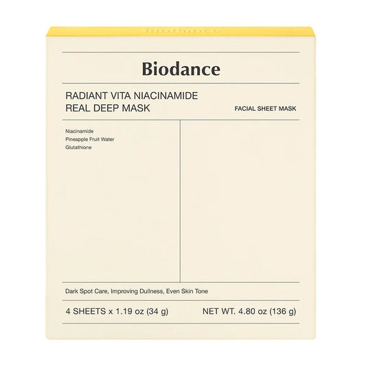 Biodance Radiant Vita Niacinamide Real Deep Mask 34g
