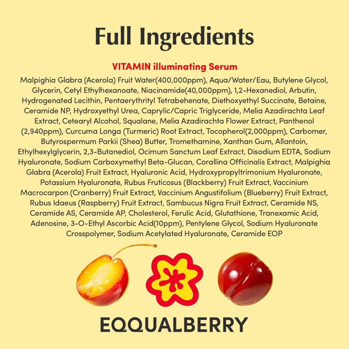Eqqualberry Vitamin Illuminating Serum 30ml | Lakinza K - beauty Canada