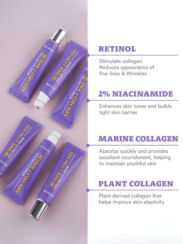 Farm stay Retinol & Collagen Rolling Eye Serum 25ml