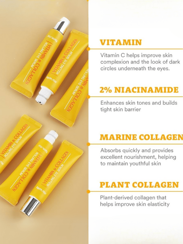 Farm stay Vitamin & Collagen Rolling Eye Serum 25ml