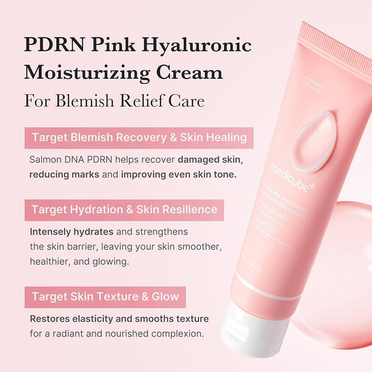 Medicube PDRN Pink Hyaluronic Moisturizing Cream 50ml | Lakinza K - beauty Canada