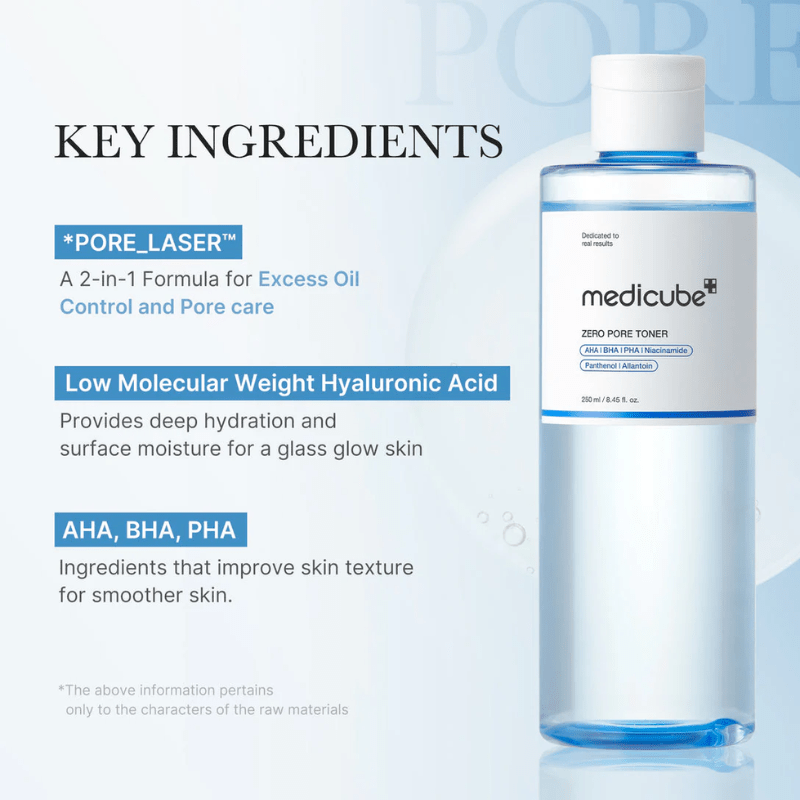 medicube Zero Pore Toner 250ml | Lakinza K - beauty Canada