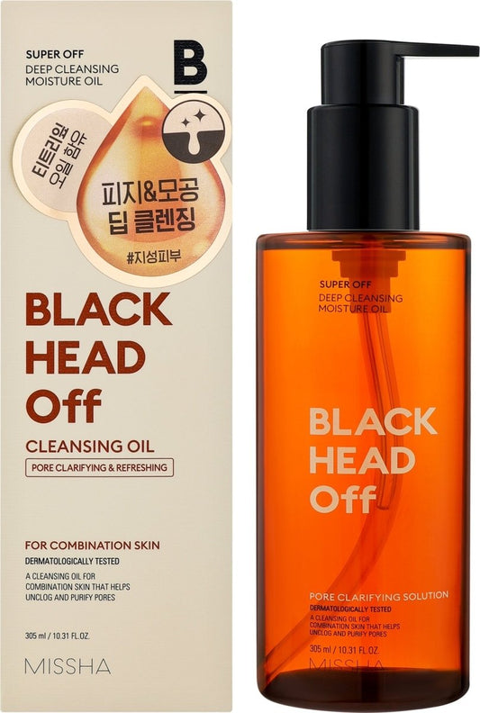 MISSHA Super Off Cleansing Oil Blackhead Off 305ml | Lakinza K - beauty Canada