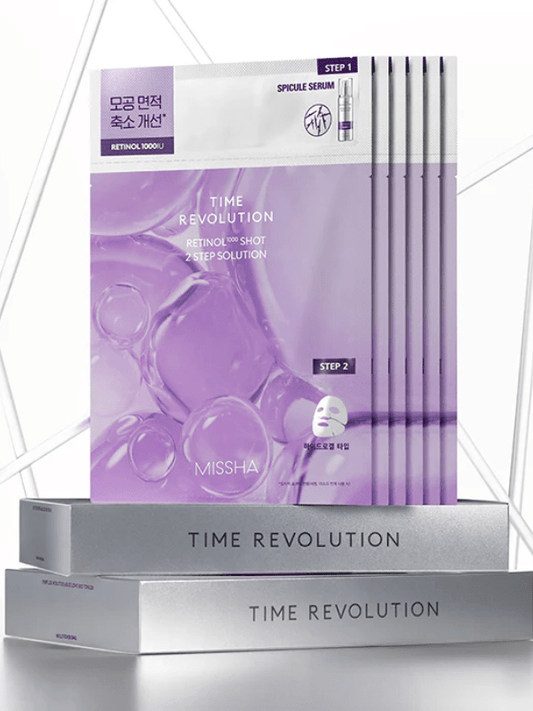 MISSHA Time Revolution Retinol 1000 Shot 2 Step Solution Mask