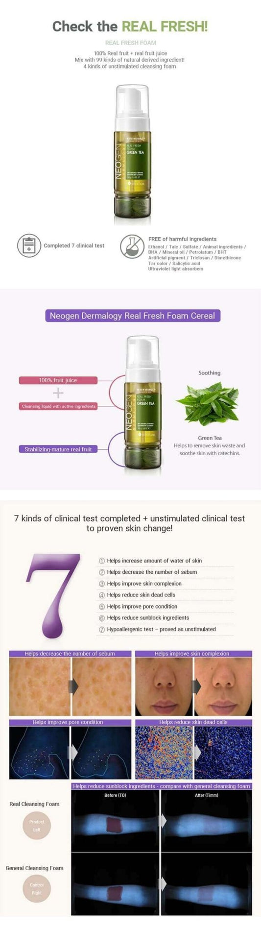 Neogen Real Fresh Foam Green Tea