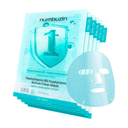 Numbuzin No.1 Pantothenic B5 Hyaluronic Active Clear Mask | Lakinza K - beauty Canada