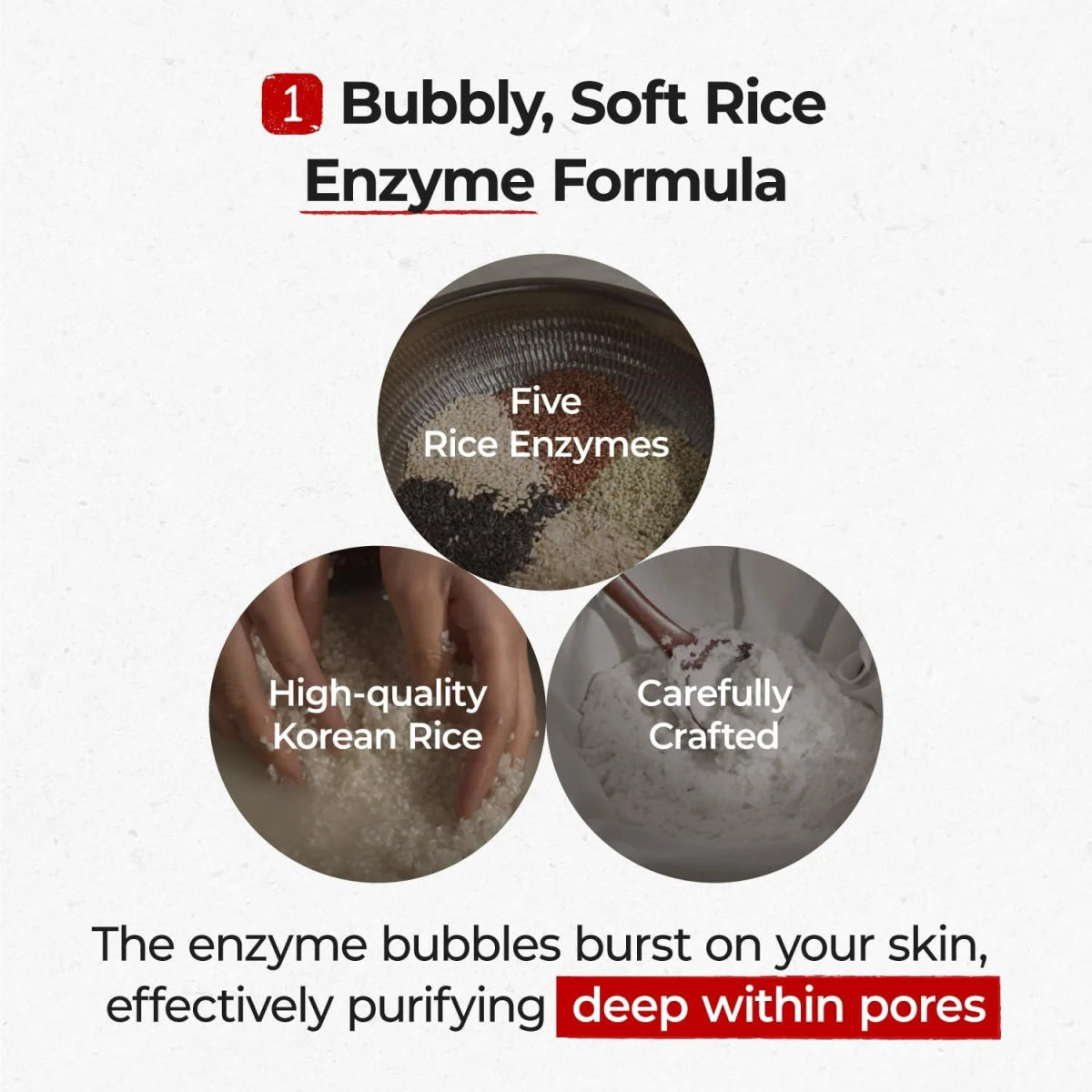 numbuzin No.3 Rice Enzyme Skin Softening Cleansing Foam 154g