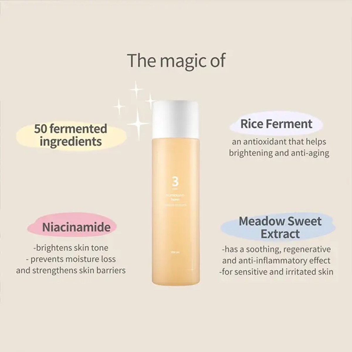 Numbuzin No.3 Super Glowing Essence Toner 200ml