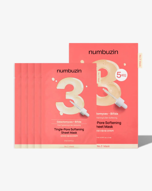 Numbuzin No.3 Tingle - Pore Softening Sheet Mask | Lakinza K - beauty Canada