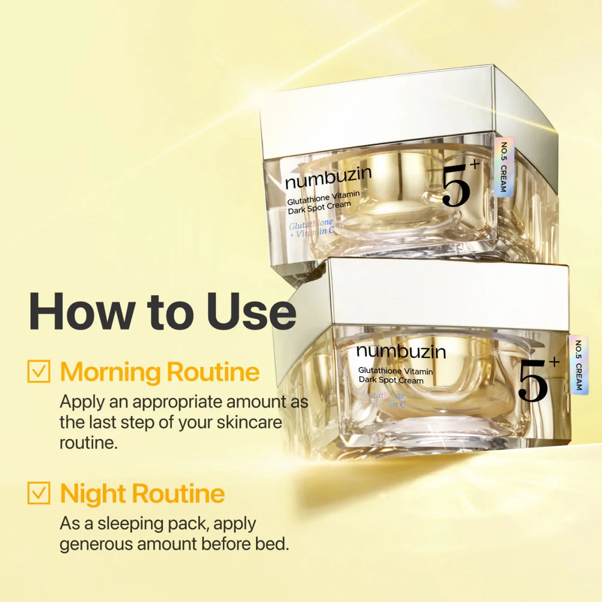 Numbuzin No.5+ Glutathione Vitamin Dark Spot Cream 50ml | Lakinza K - beauty Canada