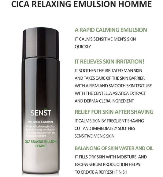 Senst Cica Relaxing Emulsion 200ml | Lakinza K - beauty Canada