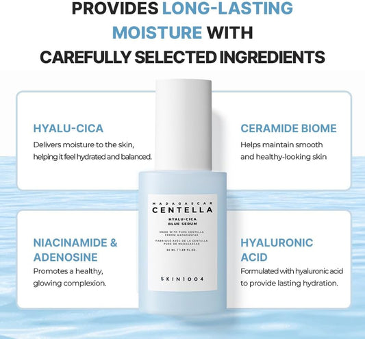 SKIN1004 Madagascar Centella Hyalu - Cica Blue Serum 50ml | Lakinza K - beauty Canada