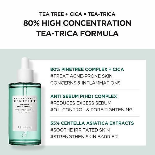 SKIN1004 Madagascar Centella Tea - Trica Relief Ampoule 100ml