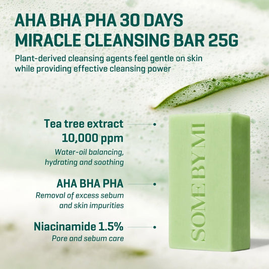SOME BY MI AHA BHA PHA 30 Days Miracle Cleansing Bar 106g