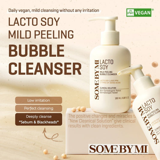 SOME BY MI Lactosoy Mild Bubble Peeling Cleanser 180ml | Lakinza K - beauty Canada