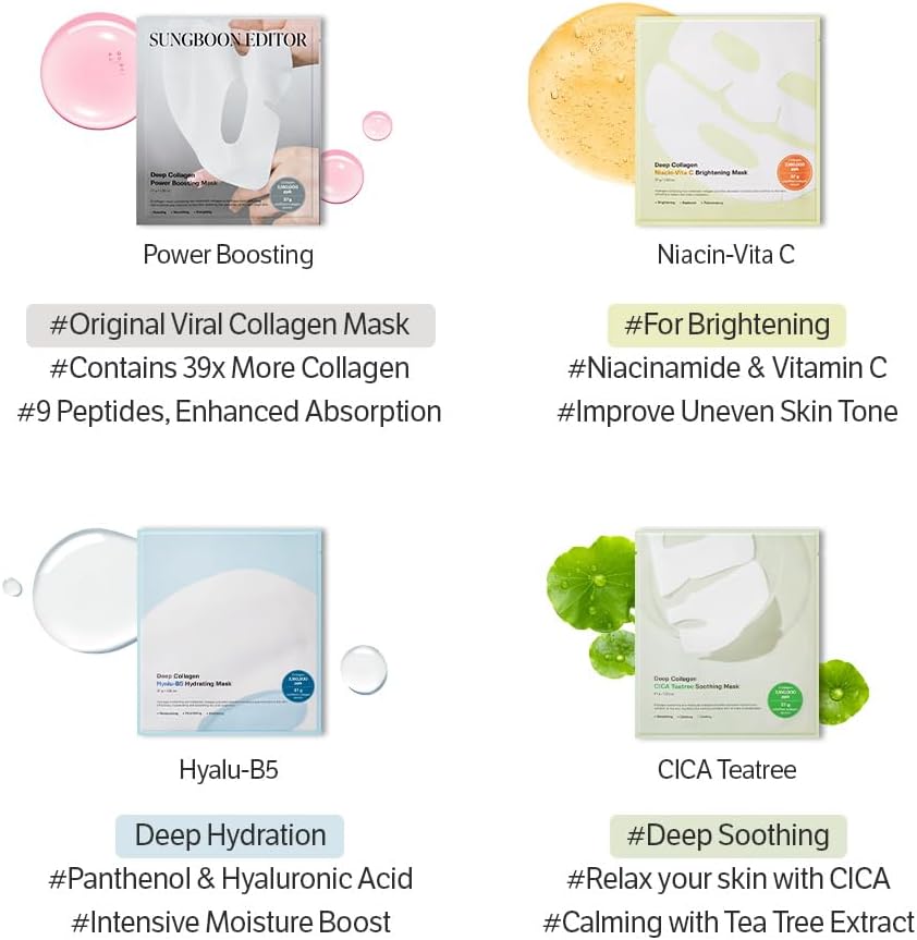 Sungboon Editor Deep Collagen Power Boosting Mask 37g | Lakinza K - beauty Canada