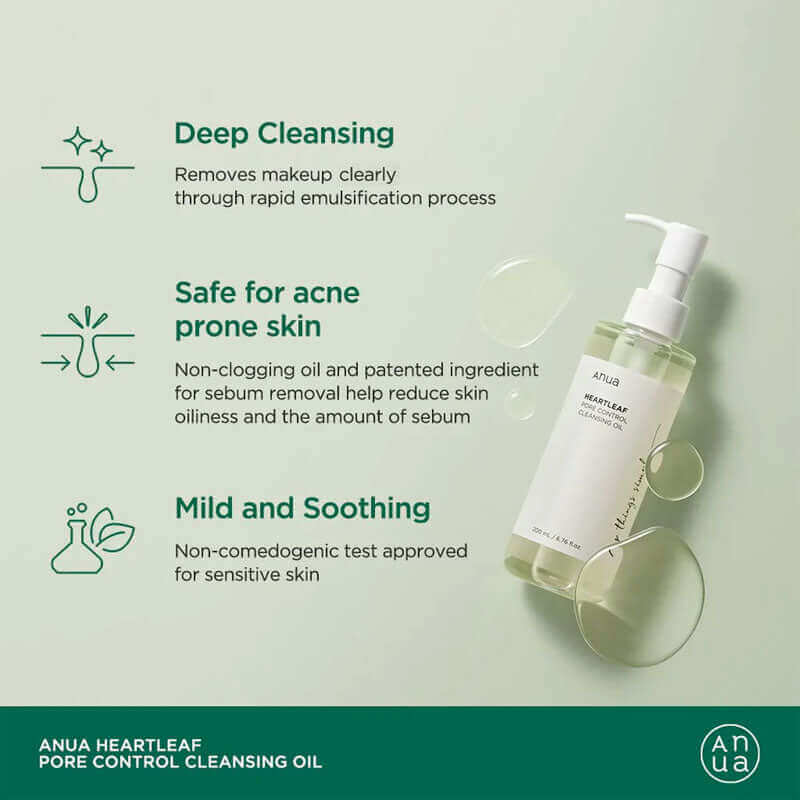 Where to buy Anua Heartleaf Pore Control Cleansing Oil? For Radiant, Bright Complexion - Lakinza K-beauty