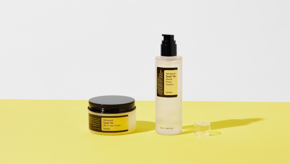 COSRX Snail Mucin Essence and Cream Duo Review - Lakinza K-beauty Canada