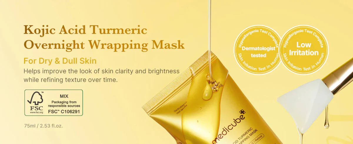 Medicube Kojic Acid & Turmeric Night Wrapping Mask Canada - Lakinza K-beauty Canada