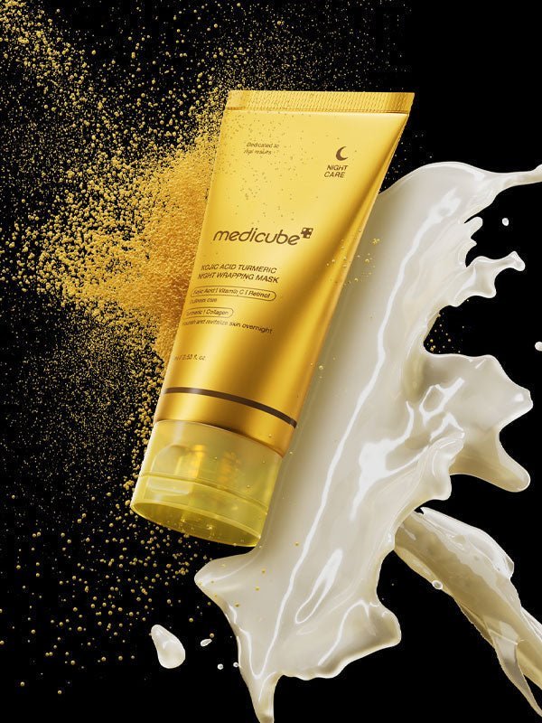 Medicube Kojic Acid Turmeric Night Wrapping Mask Review - Lakinza K-beauty Canada