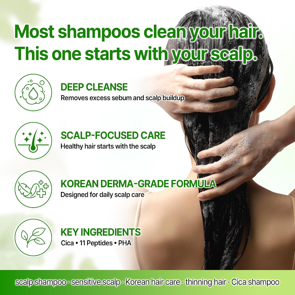 SOME BY MI Cica Peptide Derma Scalp Shampoo 285ml-3
