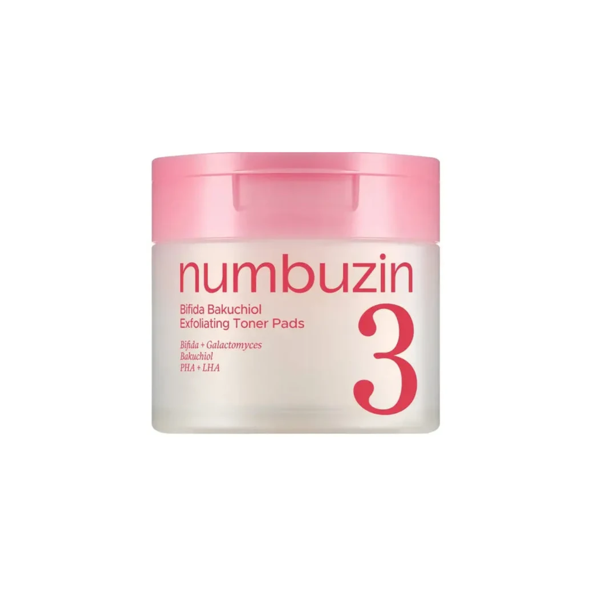 Numbuzin No.3 Bifida Bakuchiol Exfoliating Toner Pads 190ml / 70 pads-1