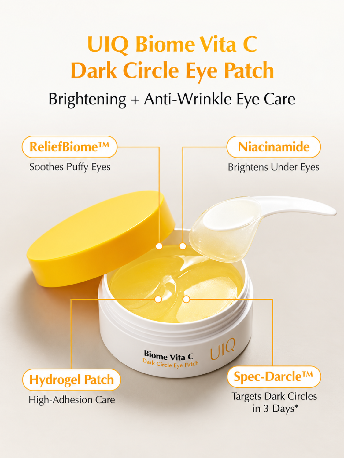 UIQ Biome Vita C Dark Circle Eye Patch 60ea / 85g-3