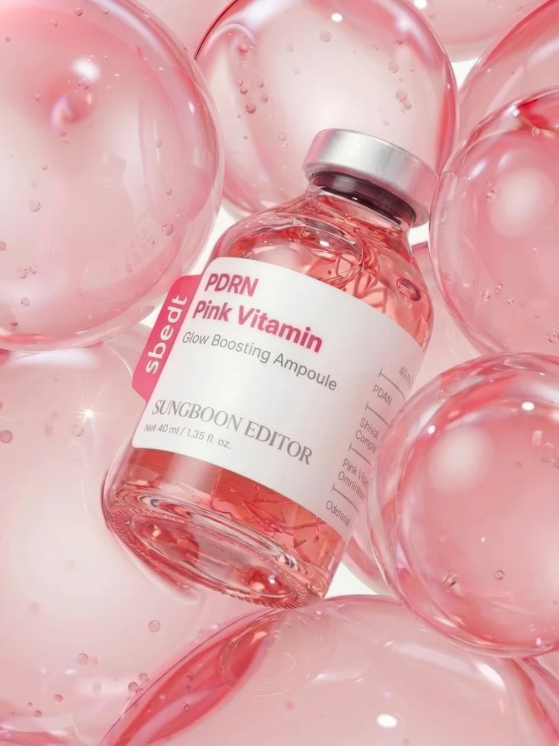 Sungboon Editor PDRN Pink Vitamin Glow Boosting Ampoule 40ml-0