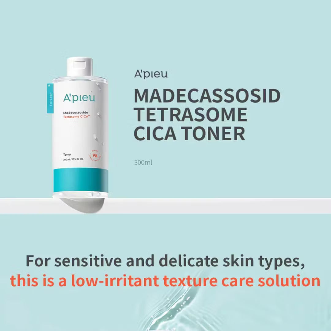 APIEU Madecassoside Tetrasome Cica Toner 300 ml
