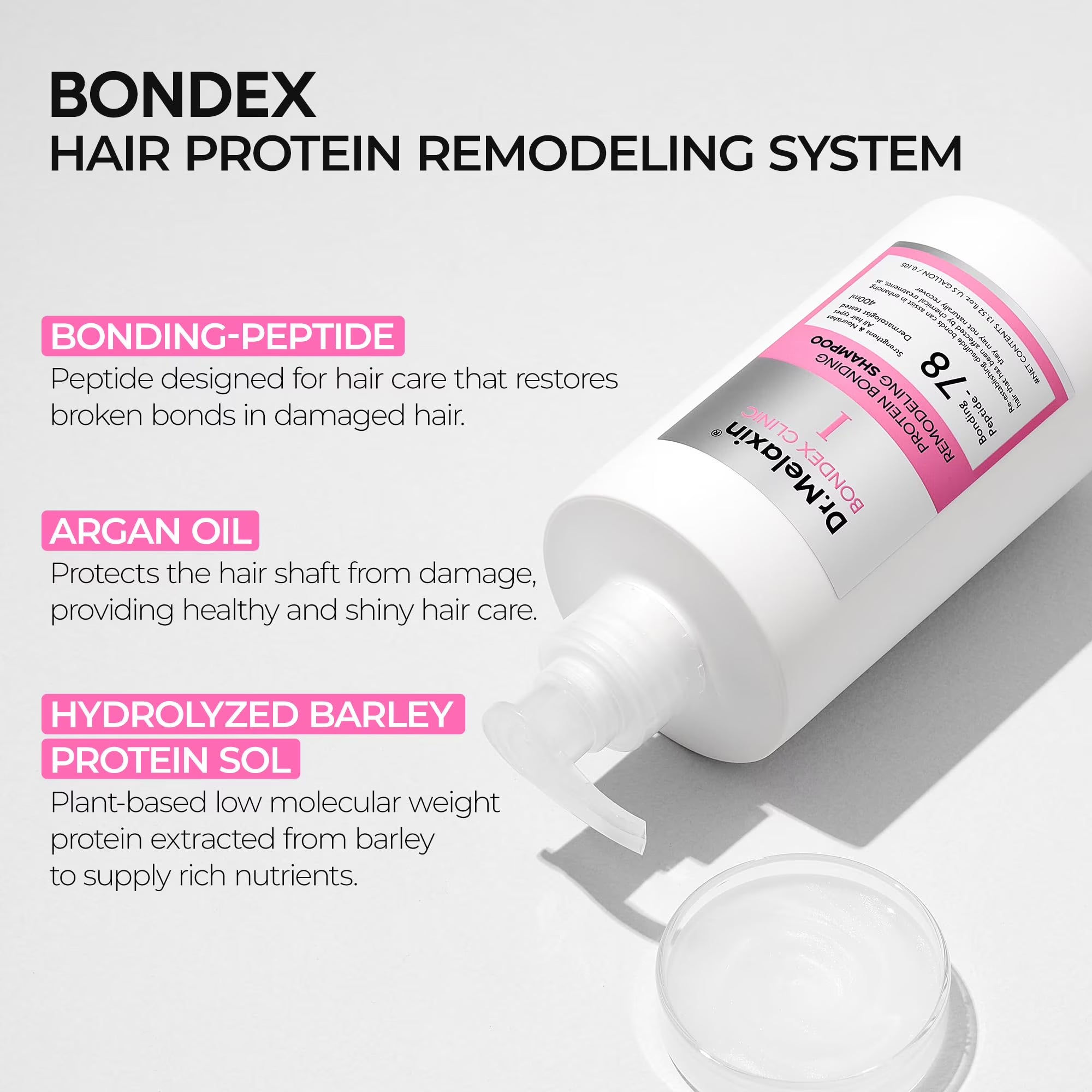 Dr.Melaxin Bondex Protein Bonding Remodeling Shampoo 400ml-Lakinza K-beauty Canada