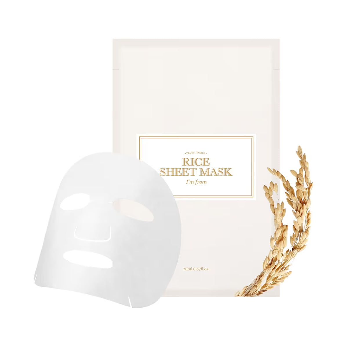 I'm from Rice Sheet Mask 20ml Lakinza K-beauty