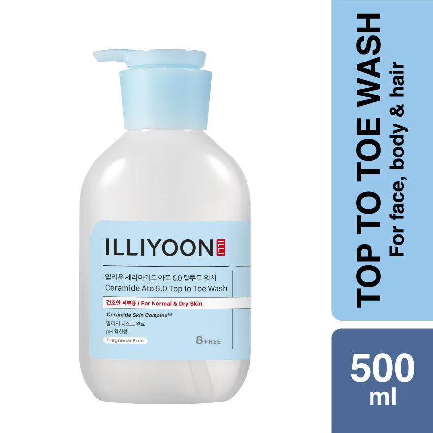 Illiyoon Ceramide Ato 6.0 Top to Toe Wash 500ml Lakinza K-beauty