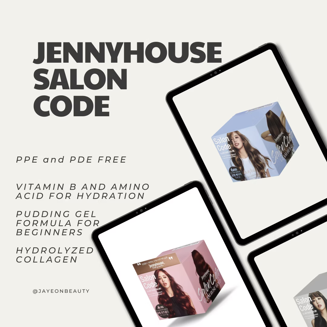 Jennyhouse Salon Code Glam Hair Color 70ml*2 Lakinza K-beauty