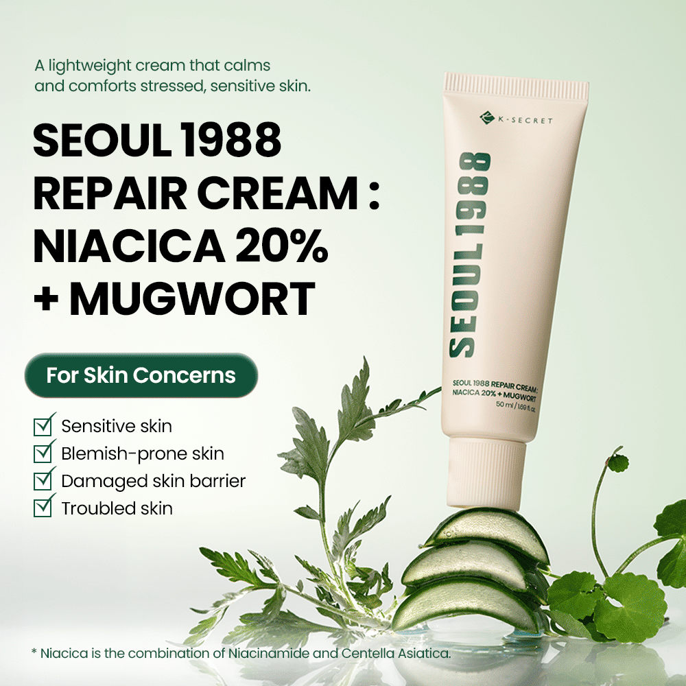 K-SECRET SEOUL 1988 Cream : Niacica 20% + Mugwort 50g