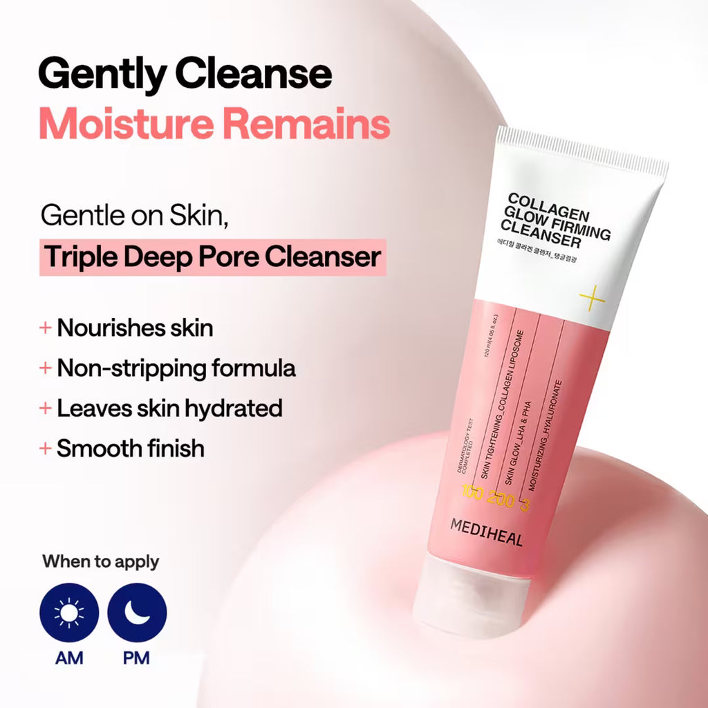 Nettoyant au collagène Mediheal - Éclat raffermissant 120 ml