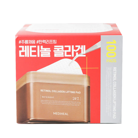 Mediheal Retinol Collagène Lifting Pad 180ml / 100pads
