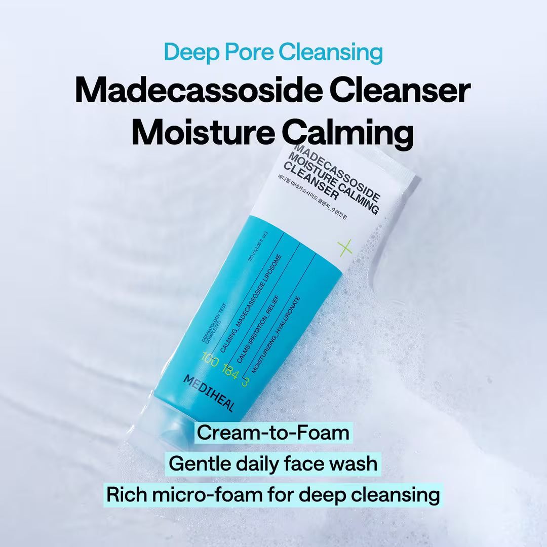 Mediheal Madecassoside Cleanser_Moisture Calming 120ml Lakinza K-beauty