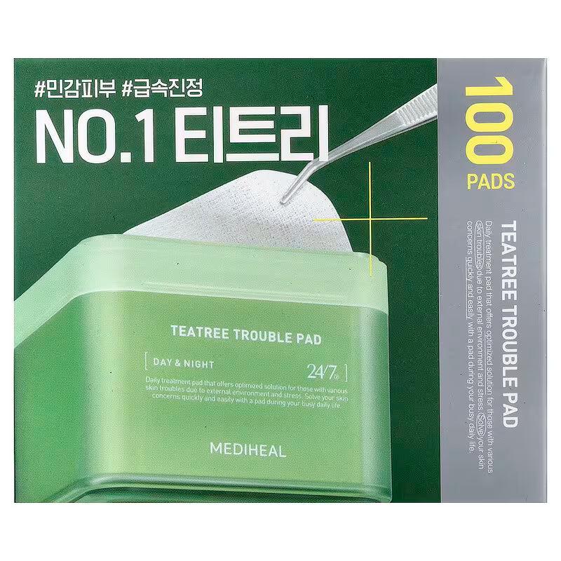 Mediheal Tea tree Trouble Pad 170ml / 100pads Lakinza K-beauty