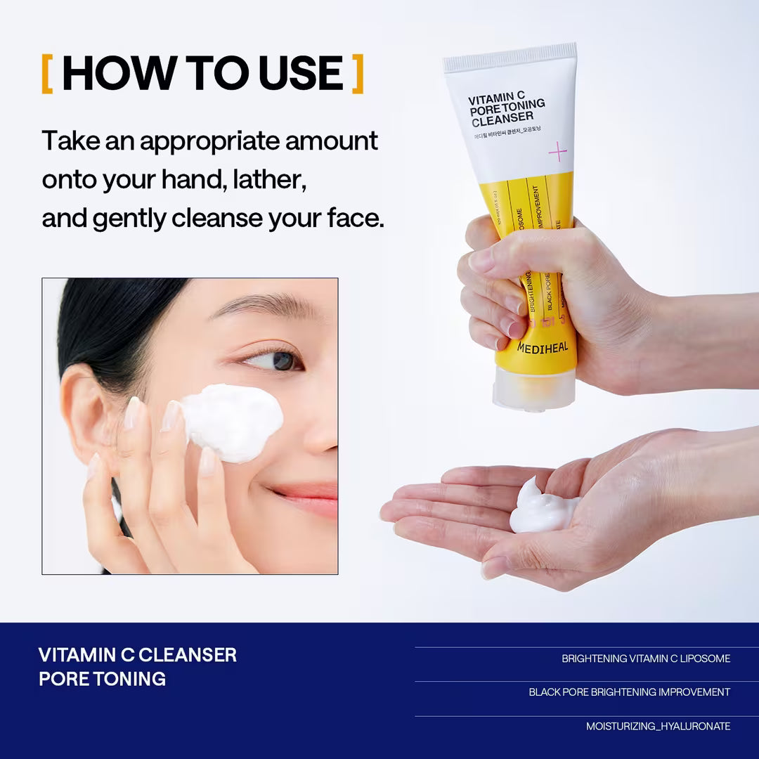Mediheal Vitamin C Cleanser_Pore Toning 120ml Lakinza K-beauty