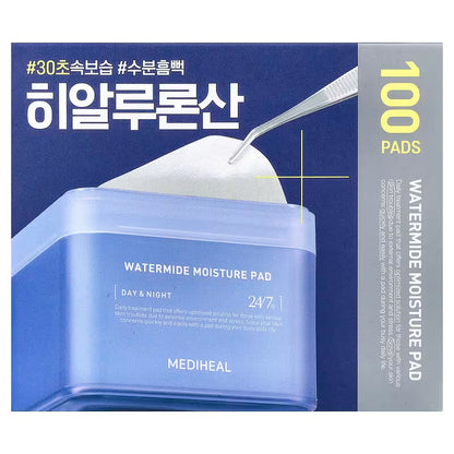 Mediheal Watermide Coussinet Hydratant 170 ml / 100 tampons