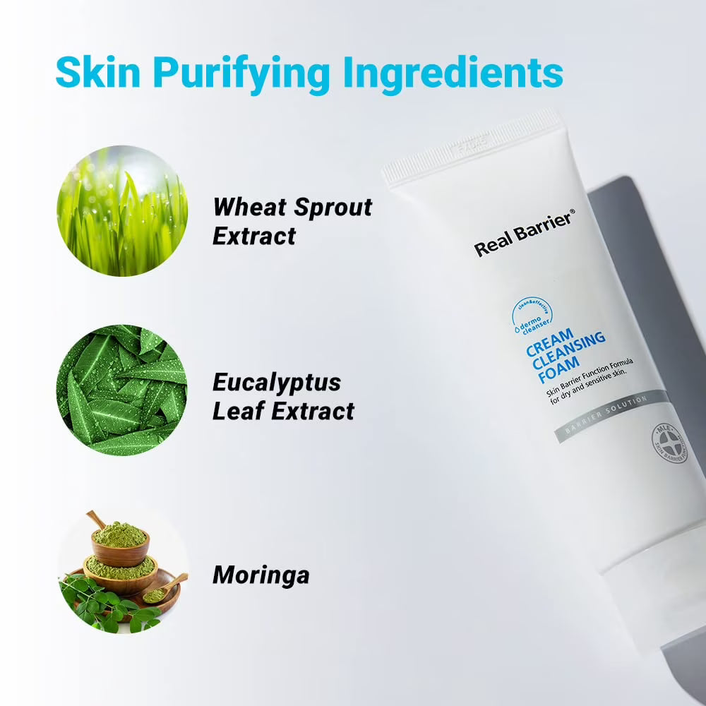 Real Barrier Cream Cleansing Foam 120ml Lakinza K-beauty