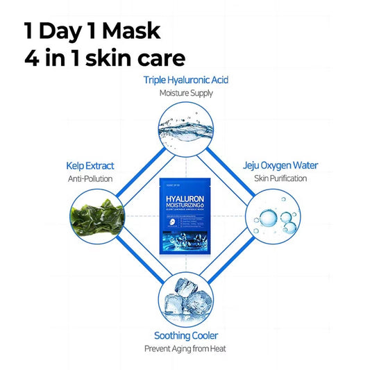 SOME BY MI Hyaluron Moisturizing Glow Luminous Ampoule Mask 1 PC