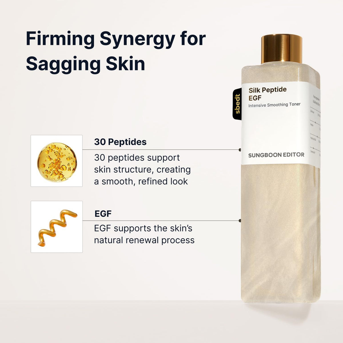 Sungboon Editor Silk Peptide EGF Intensive Smoothing Toner 30ml