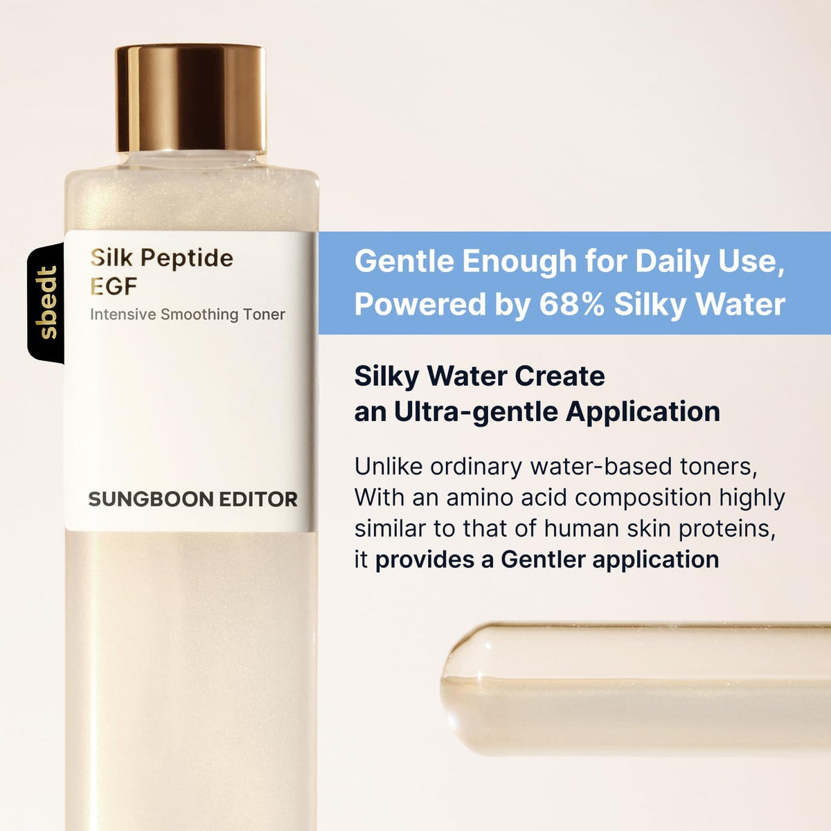 Sungboon Editor Silk Peptide EGF Intensive Smoothing Toner 30ml