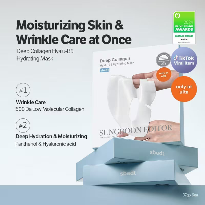 Sungboon Editor Deep Collagen Hyalu-B5 Hydrating Mask 37g Lakinza K-beauty